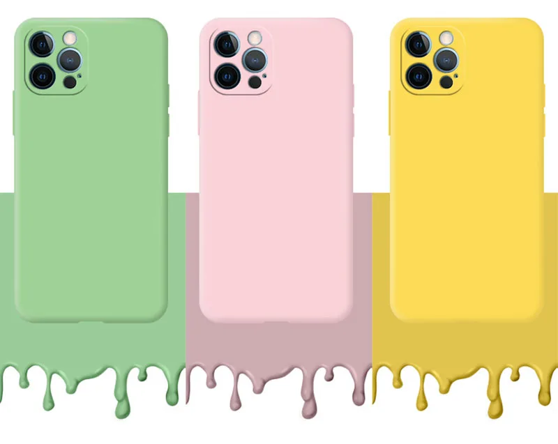 Elegant Fine Hole Silicone Matte Phone Case - Soft Protective Bumper Back Cover