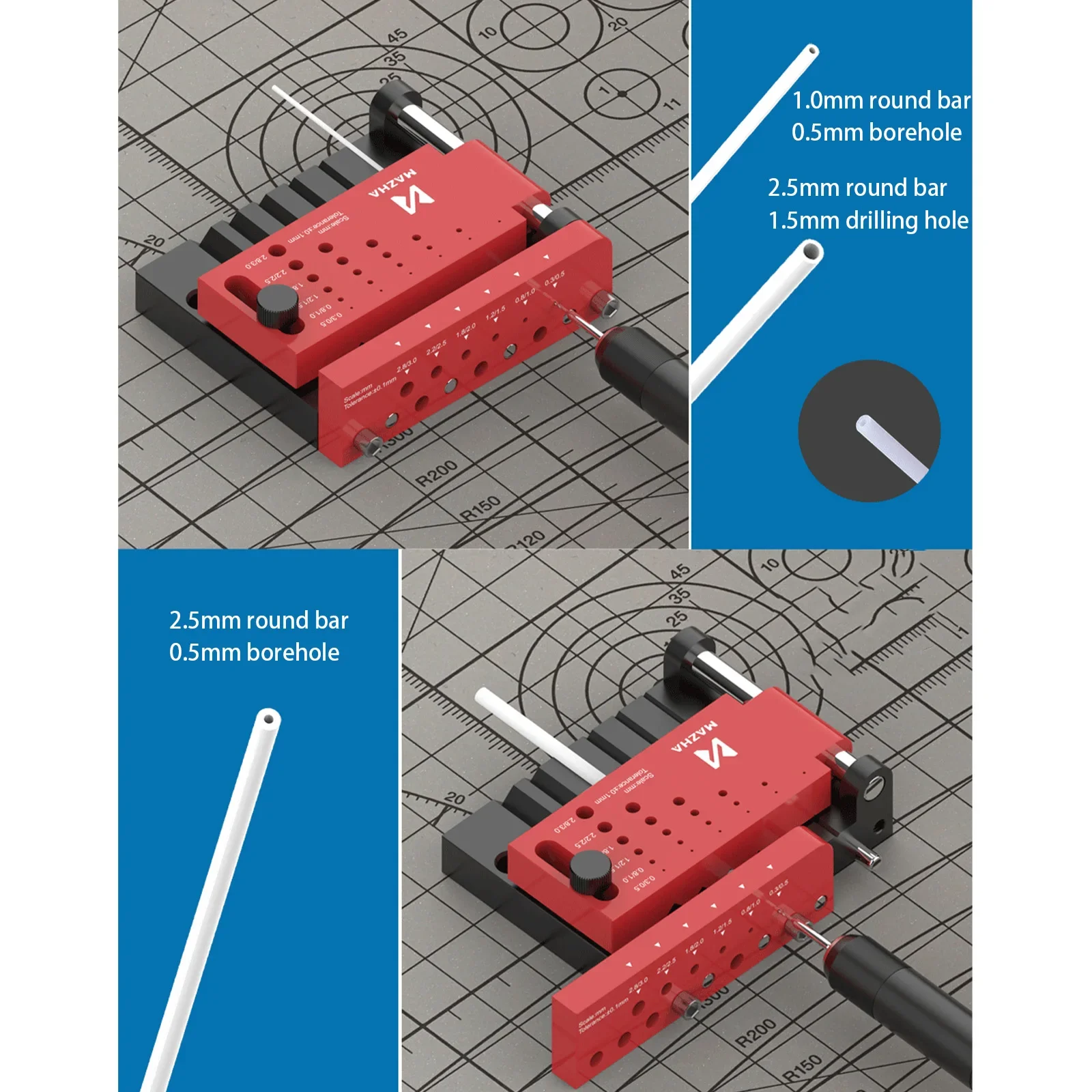Plastic Borehole Positioner Locator Tool For Diy Model Making