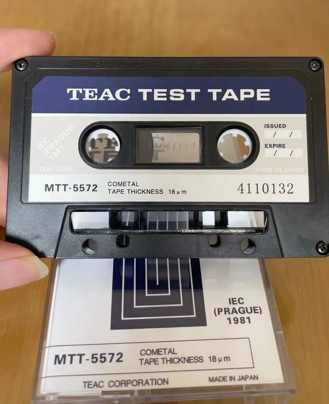 Teac Per Abex Mirror Cassette Test Tape Tcc-901 Cassette Path Checker, Nuovo