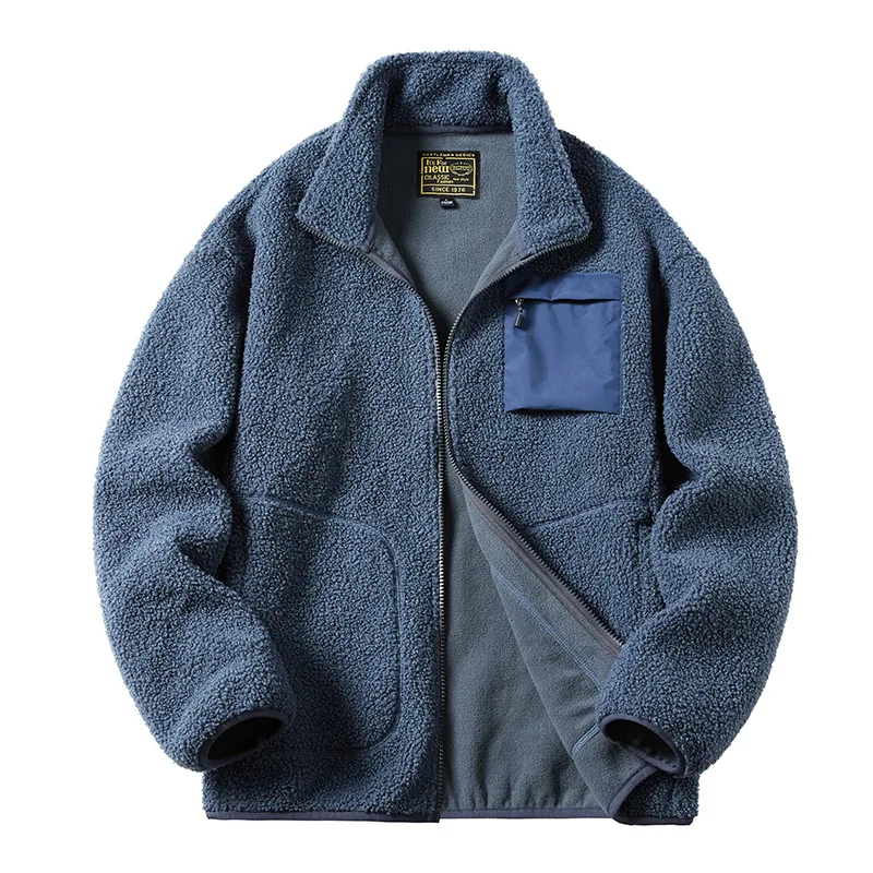 New Style Men's Lambswool Thickened Jacket
