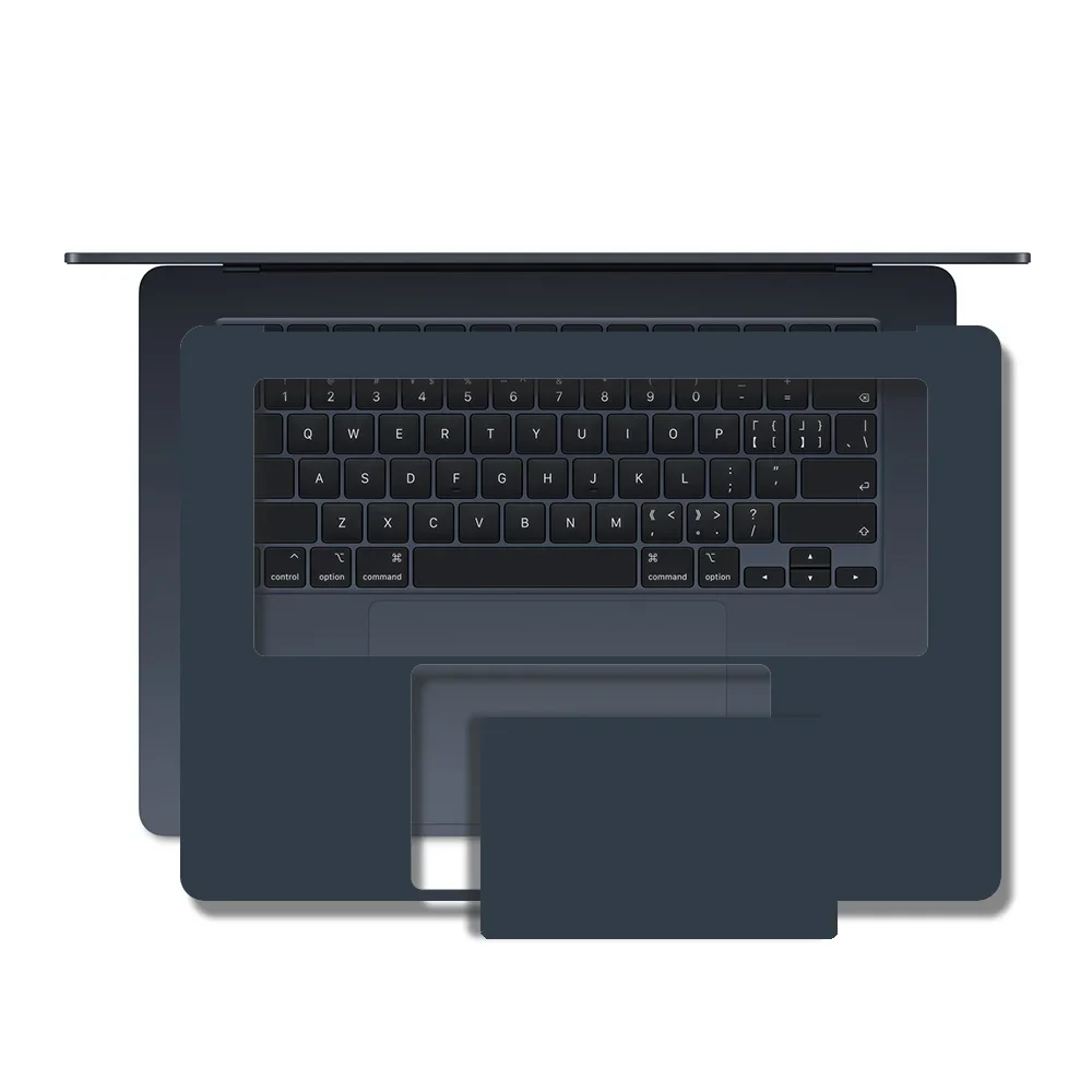 5 in 1 Full Body Protective Skin Bubble Free Decal Cover for MacBook Air 15 13.6 15.4 A2941 A3241 A2681 M4 Palms Body Guard