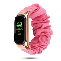 Vibrant Elastic Sport Strap - 12 Color Options, Comfortable & Breathable Wristband for Mi Band 5 (Color4)