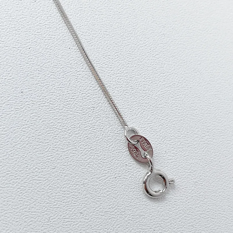 35-80 cm Tiny Echt 925 Sterling Zilver Dunne Achthoekige Snake Chain Choker Kettingen Vrouwen Meisjes Sieraden Italië Gift