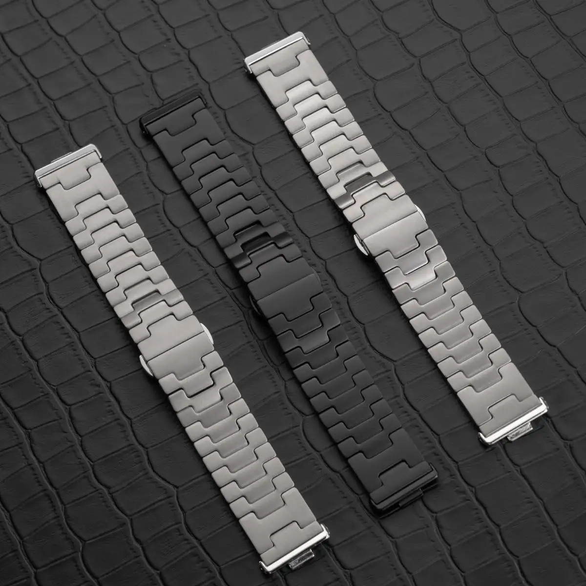 Luxury Titanium Strap with Metal Folding Clasp