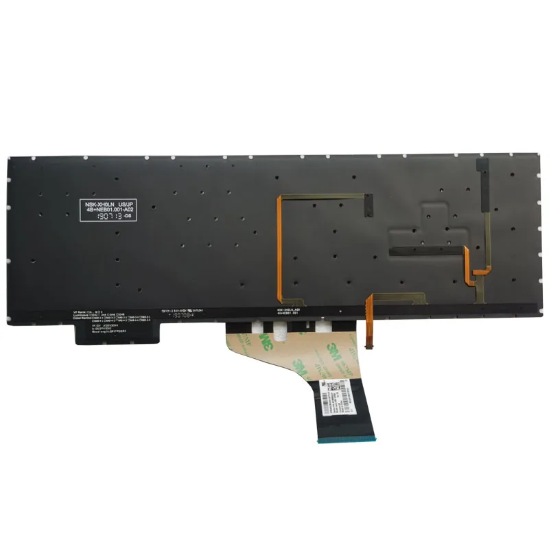 Teclado Retroiluminado dos Eua para hp Omen 17-an 17-an000 17-an013tx 17-an010ca 17-an020ca Layout em Inglês Nsk-xh0ln Novo - Imagem 3