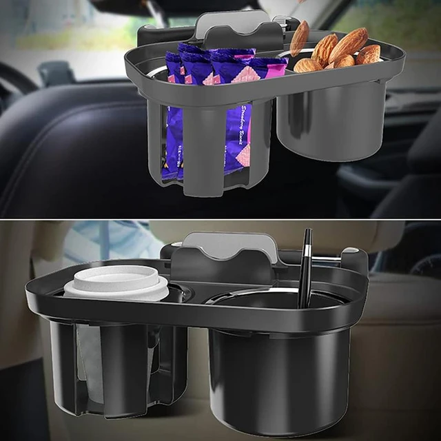 Car Multifunctional Seat Back Water Cup Holder with Hook Auto Interior  Organizer Rear Seat Beverage Bracket Black Storage Box - AliExpress