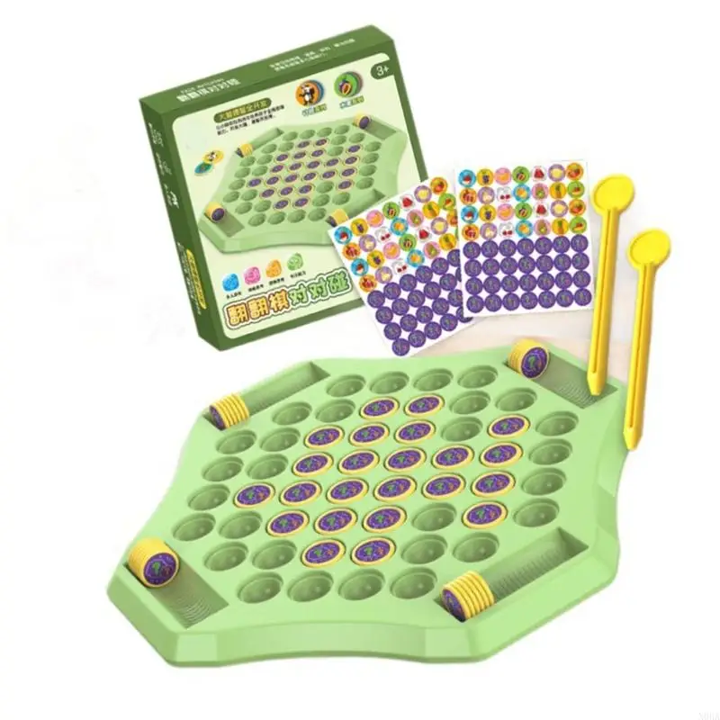 N0HA Flipping Chess Memory Game Animal Fruit Memory Matching Game for Kids and Adults
