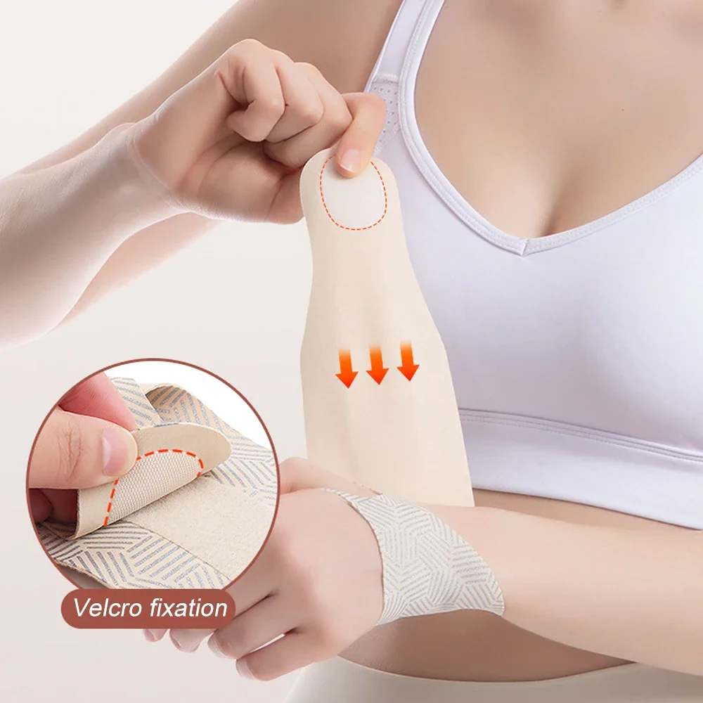 1PCS 초박형 탄성 손목 보호대, 손목 터널염 관절염 염좌 손목 통증을 위한 압축 손목 지지대 스트랩