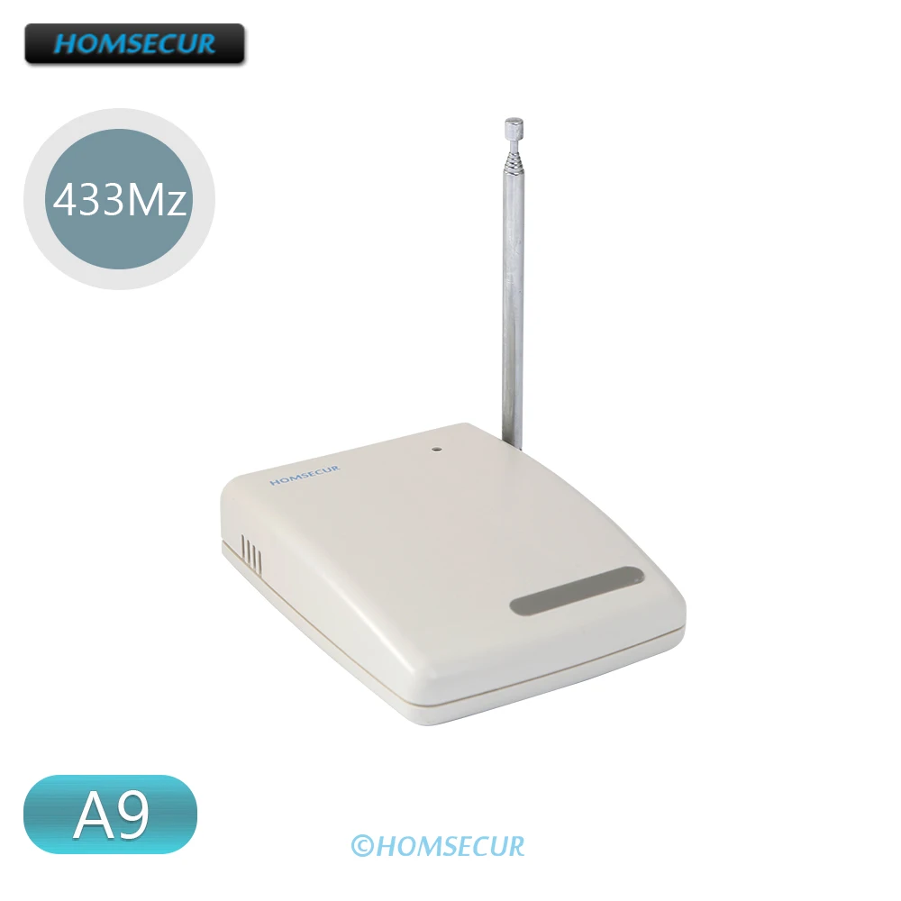 

Ретранслятор беспроводного сигнала HOMSECUR A9 433 МГц для 4G GSM 2G