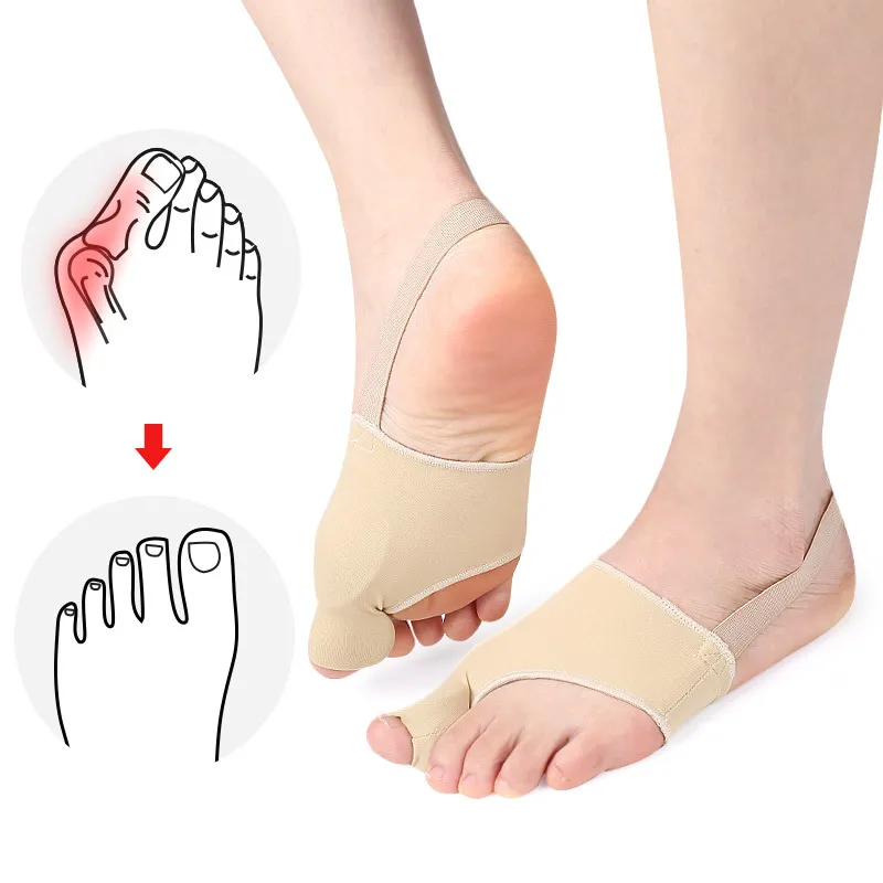

1 Pair Toe Separator Correcteur Hallux Valgus Orthopedic Bunion Corrector Splint SEBS Inner Big Foot Bony Guard Foot Care
