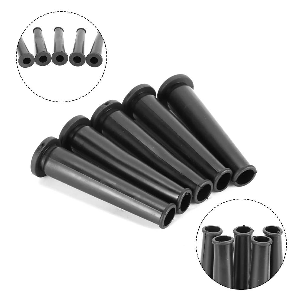 

5Pcs Black Rubber Wire Protector Cable Sleeve Boot Cover For Angle Ment Power Tool Power Cord Protective Cov