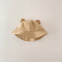 Summer Baby Bucket Hat Girls Boys Cartoon Cute Bear Ear Newborn Fisherman Hat  Kids Infant Panama Beach Sun Hats Bonnet 5