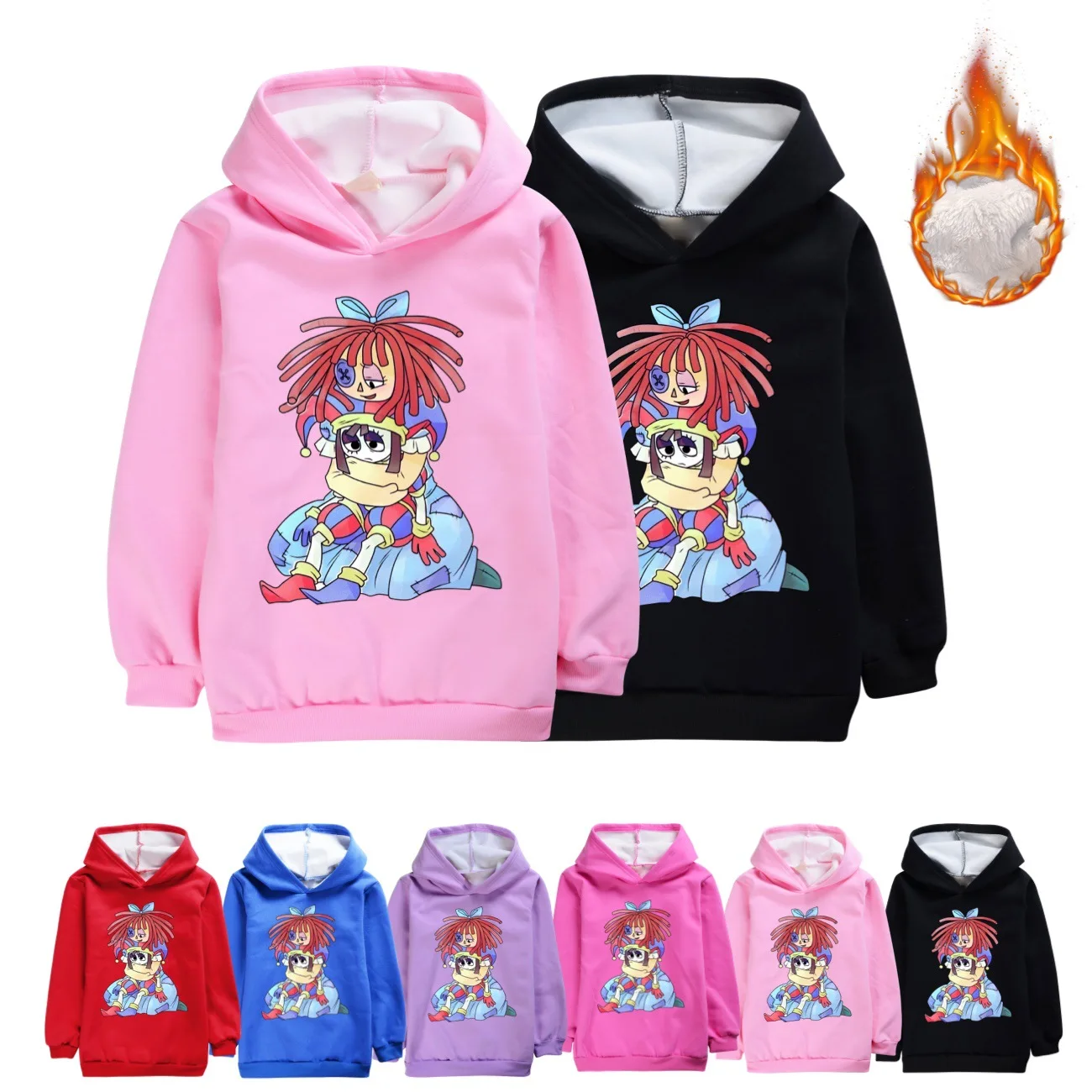 

Удивительный цифровой цирковый Свитшот детская осенне-зимняя Толстовка для девочек и мальчиков топы с длинным рукавом и принтом теплый пуловер для подростков