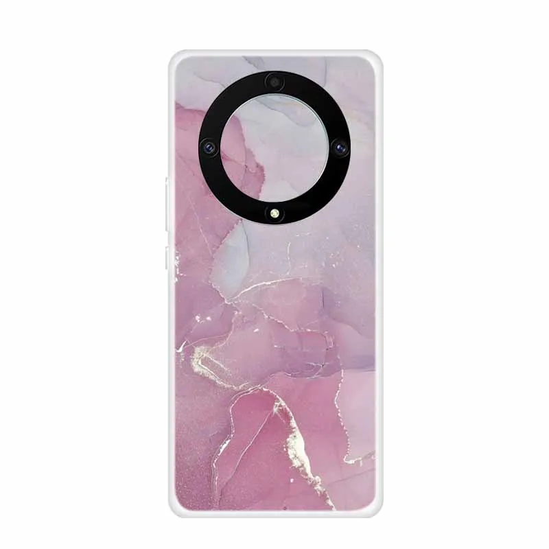 Marble Clear Soft TPU Silicone Back Cover - Transparent Coque