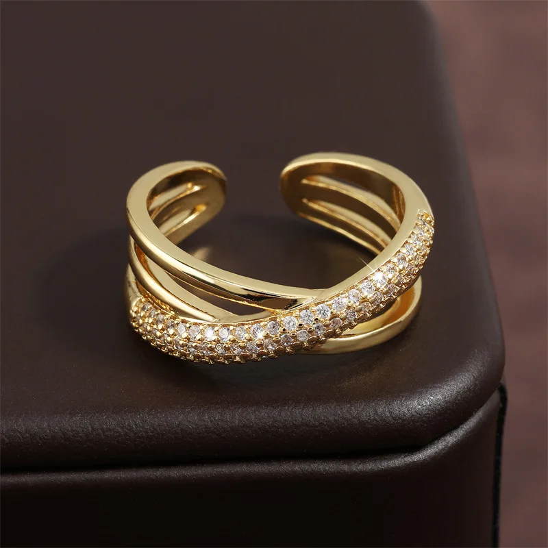 تشيكوسلوفاكيا مزدوجة الصليب خاتم السيدات مطلية بال...