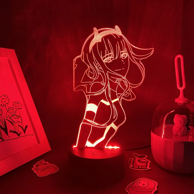 Anime Darling In The Franxx Lamp, Zero Two 02 Night Lights Figures