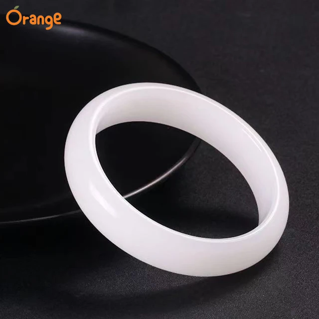 Natural White Jade Bracelet Original Certified Fashion Jewelry Luxury Girl Bracelet Mascot Holiday Gift 6