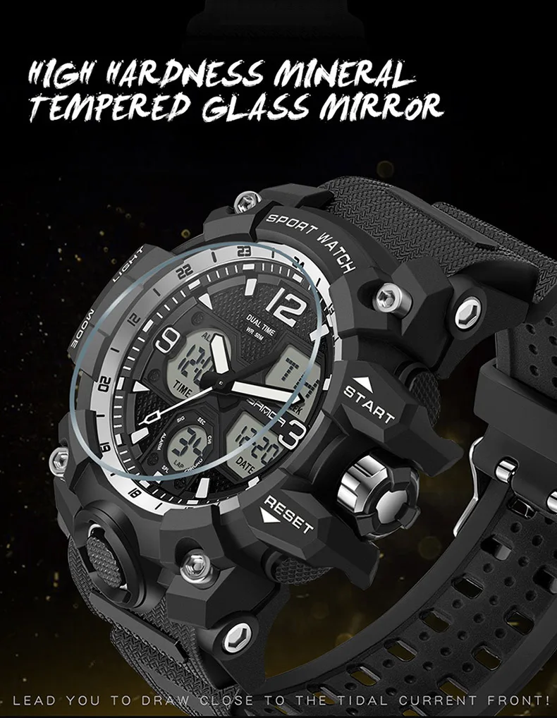 2 Size Military G Style Automatic Watch for Men 18+ Women Lover Watches Digital Fashion Trend Quartz Wristwatch Luxury Original