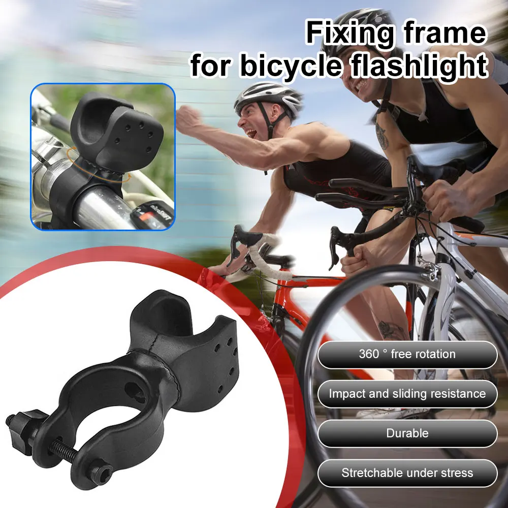 

Bike Flashlight Bracket Holder 360º Rotation Bicycle Lights Mount Handbar Torch Clip MTB Bike Lamp Stand Cycling Accessories