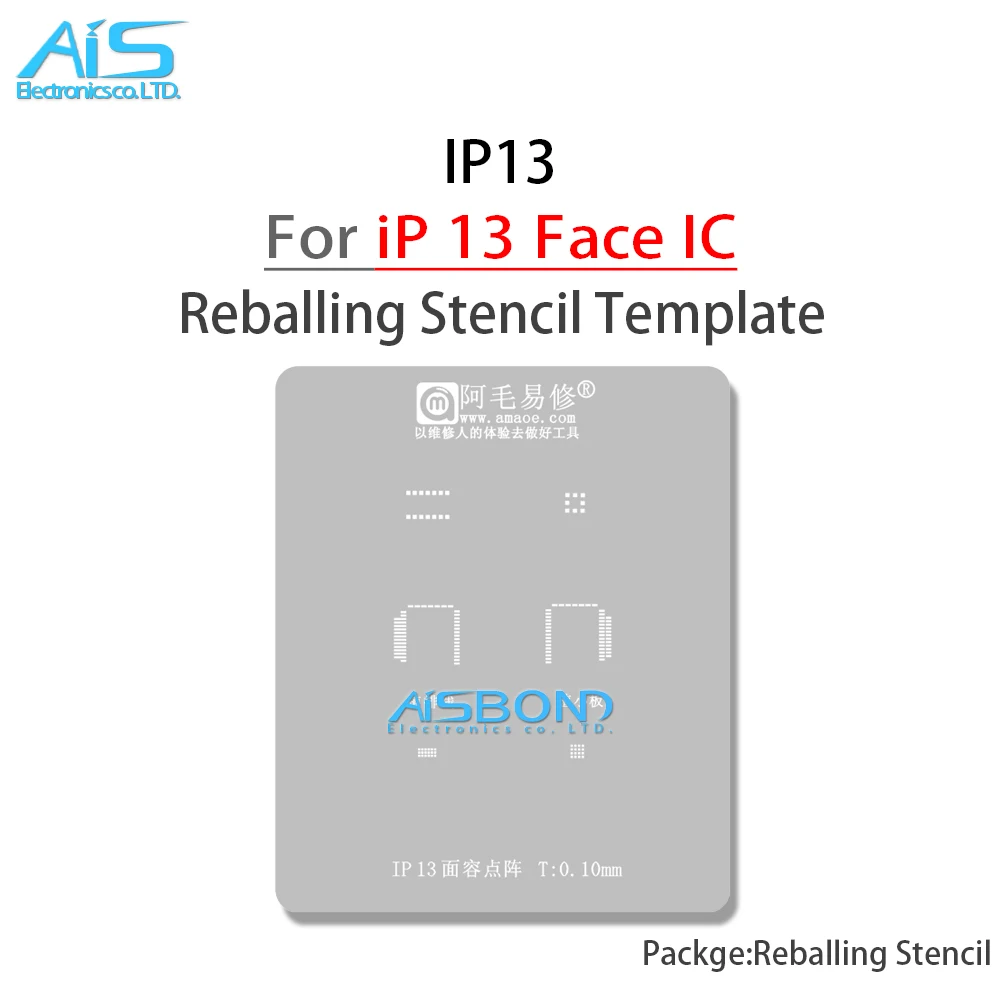 Amaoe Bga Reballing Stencil Face Id Dot Matrix Proiettore Tin Template Per Iphone 13 Pro Max Mini 13Pro 13Promax Steel Mesh