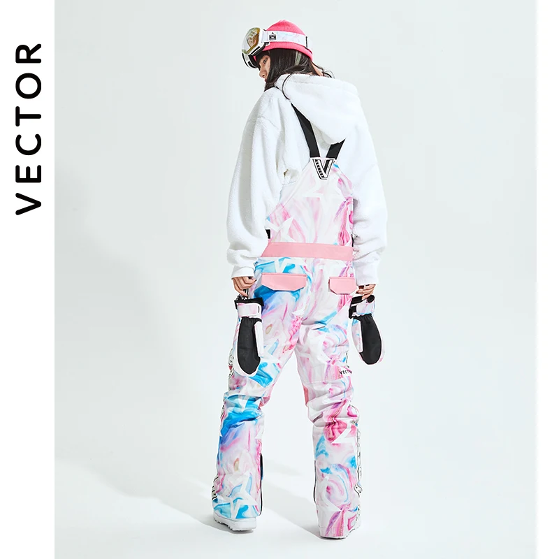 Ski Jacket VECTOR Men Women Ski Jacket Pants Bib Overalls Winter Warm Windproof Waterproof