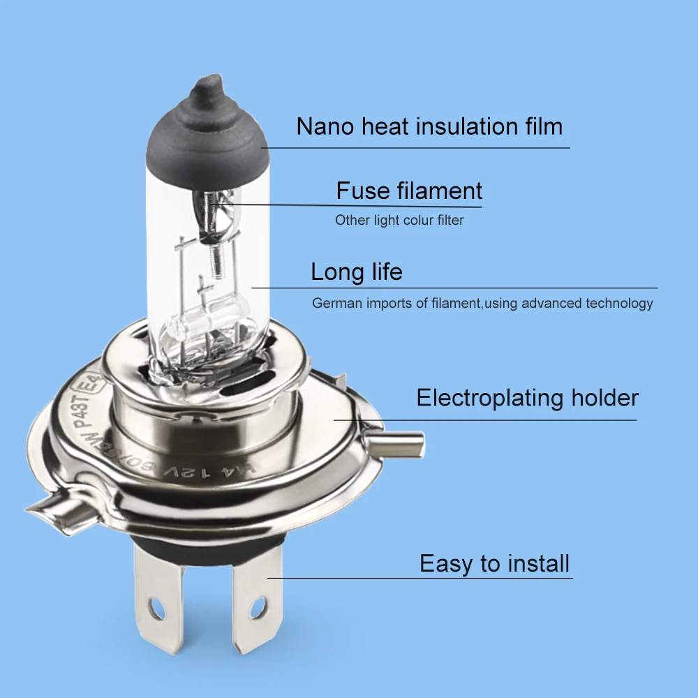 2pcs H7 Halogen Xenon Headlights Parking Car Light Bulb Lamp Cars Light Bulbs H7 12V 55W Car Styling