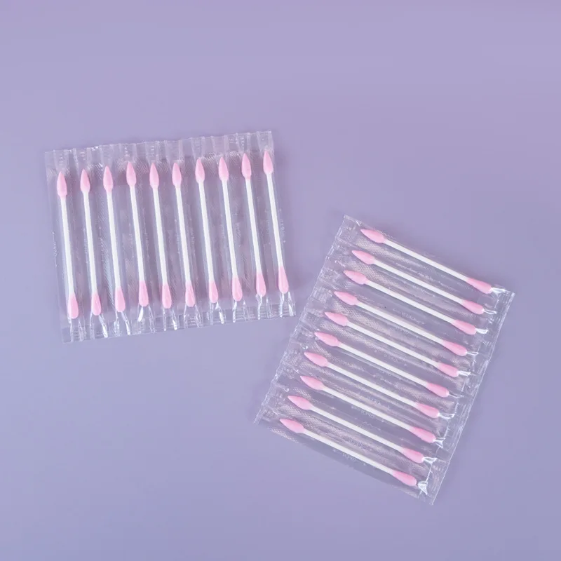 Disposable Double-ended Cotton Swabs Cosmetic Tools Individually Packaged Portable Travel Swabs Stick 20/100pcs
