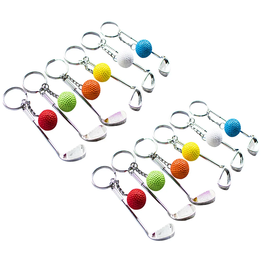 

12 Pcs Golf Keychain Golfs Ball Pendant Hanging Balls Pendants The Gift Keychains Souvenir Ring