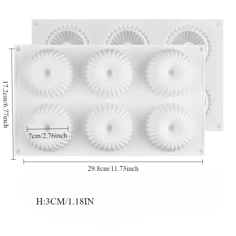 حلقة الشوكولاته موس قالب من السيليكون الخبز للحلوى...