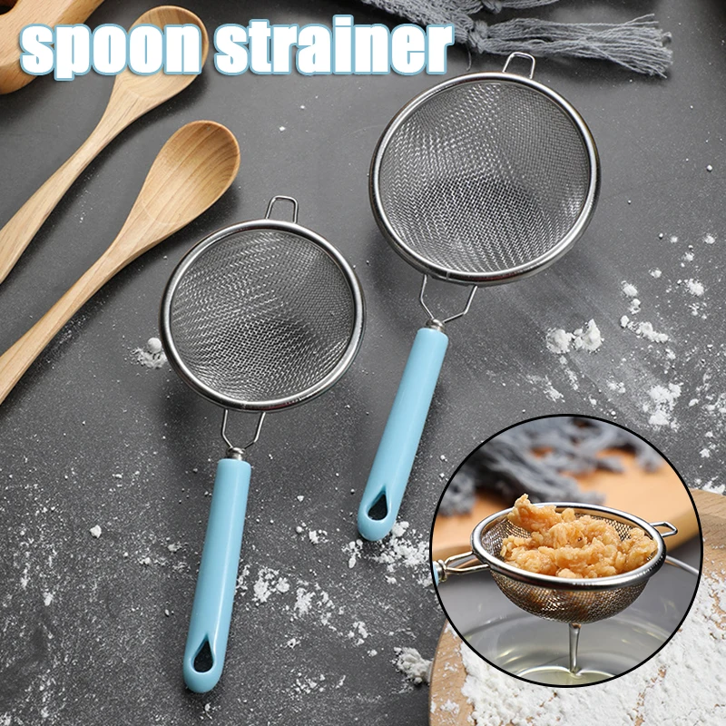 New Hot Small Stainless Steel Food Strainers with Resting Ear Fine Mesh