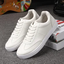 

Pu Leather White Casual Shoes Men Platform Sneakers 2022 Spring New Male Leather Vulcanize Sneakers Shoes Casual White Shoes Men