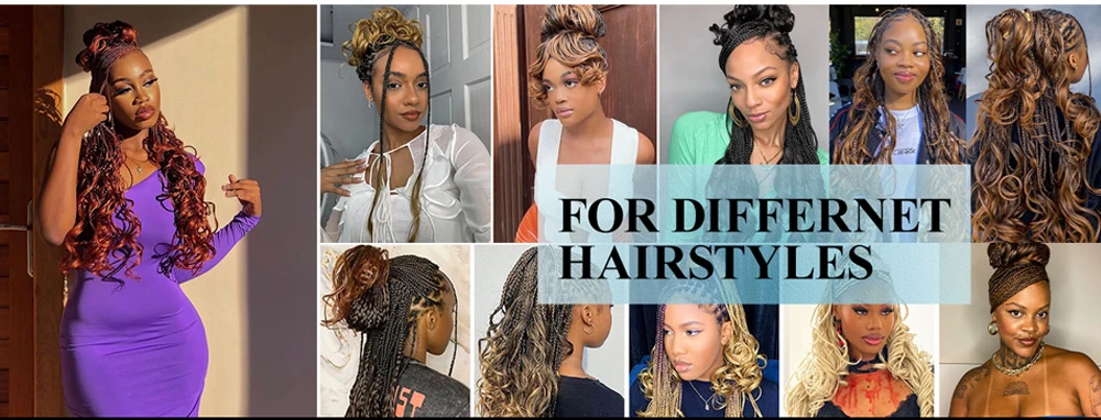 24 Zoll Französisch Locke Flechten Haar Synthetische Haarverlängerungen Premium Lockige Wellen Locken Zöpfe 1