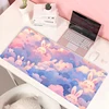 Lovely Rabbit Large Gaming Keyboard Mouse Pad Anime Green Plant Computer Gamer Tablet Mause pad Long Mousepad 900x400 Cute Mats 4