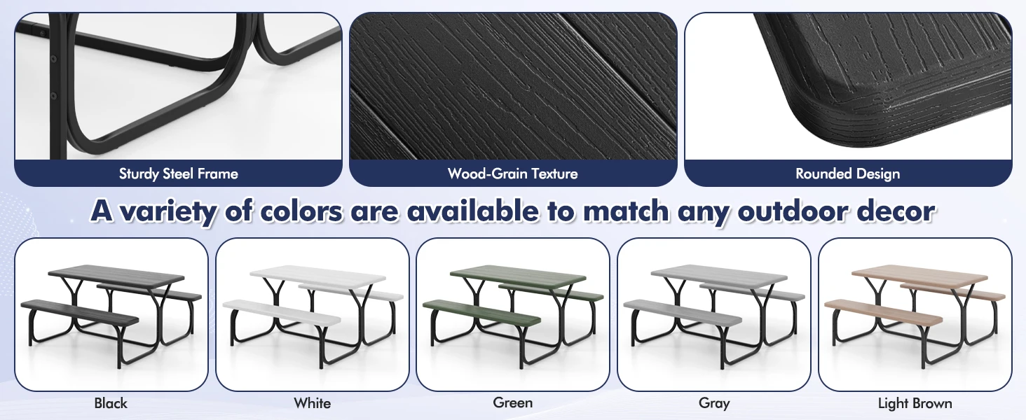 picnic table resin 