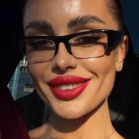 Lunettes de soleil vintage rectangulaires petites demi-cerclées noires pour femmes, nouvelle mode, verres dégradés léopard, lunettes de conduite tendance 2