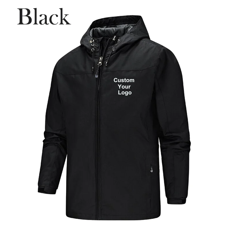 New men's Custom Your Logo Jackets Waterproof Windproof Breathable Jacket Men Fashion Outdoor Mountain&Hiking Softshell Jackets 2