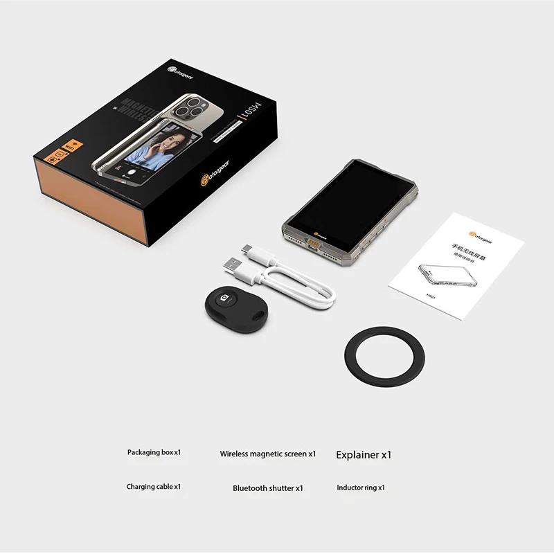 Wireless Magnetic Smartphone Selfie Monitor Screen