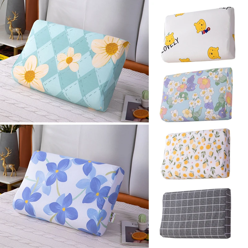 

1Pcs Pillowcase For Latex Soft Latex Pillow Case Cover Wavy Pillow Cushions Cover Cotton Zipper Washable Pillow Covers 40x60cm