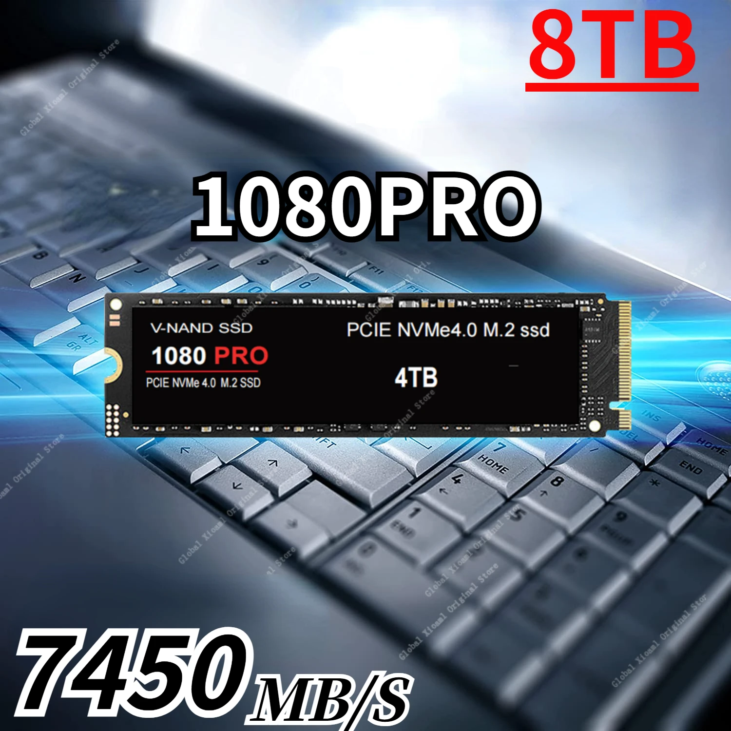 

2024 Original NVME M2 1080 PRO SSD 1TB 2TB 4TB 8TB 2280 PCIe Gen 5.0 Hard Disk Internal Solid State for PlayStation 5 Laptop ps5