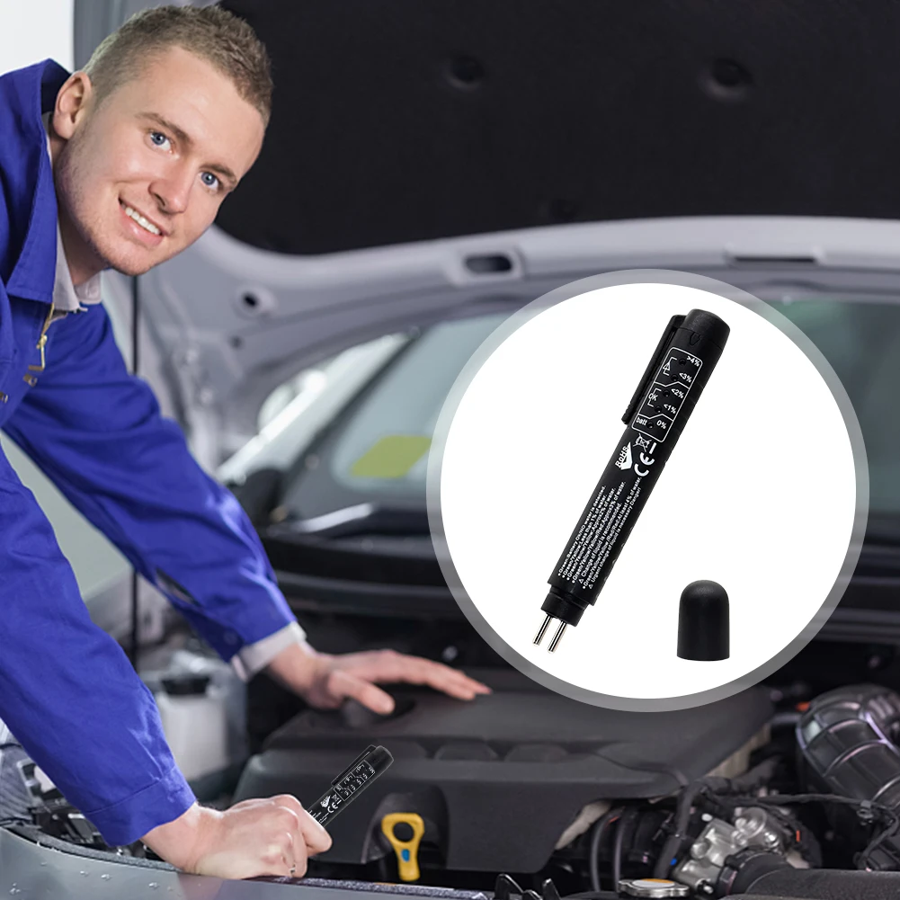 Accurate Oil Quality Diagnostic Tool 5 LED Indicator Oil Quality Detector Liquid Testing Pen Car Vehicle Auto Testing Tool