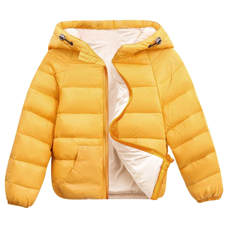 Children's Lightweight Down Jacket Boys Girls Candy Color 2-8 ye