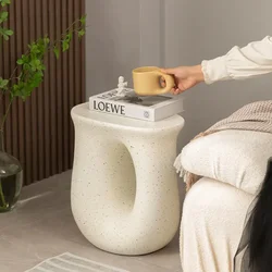 Nordic Creative Cream Bedside Small Side Table Bedroom Accessories Living Room Sofa Coffee Table Luxury Family Bedroom Decor