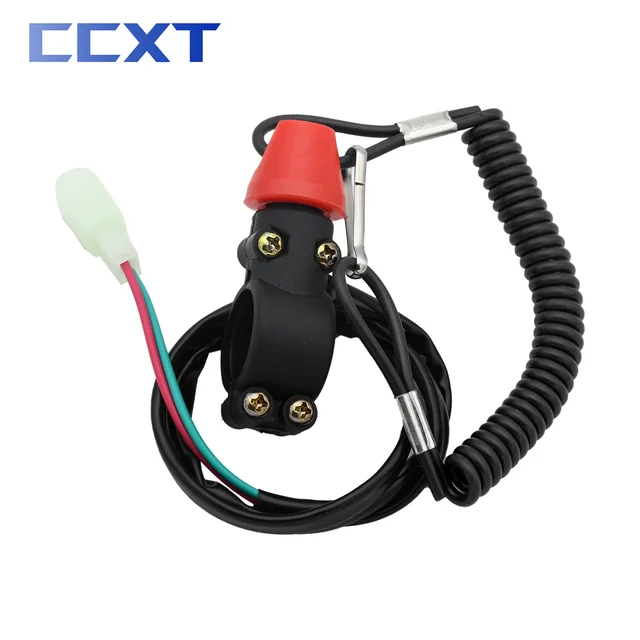 Interruttore Di Arresto Motore Per Moto E Barche - Stacca Massa Con Cordino Di Sicurezza, 22mm, Blu E Rosso - Foto 5