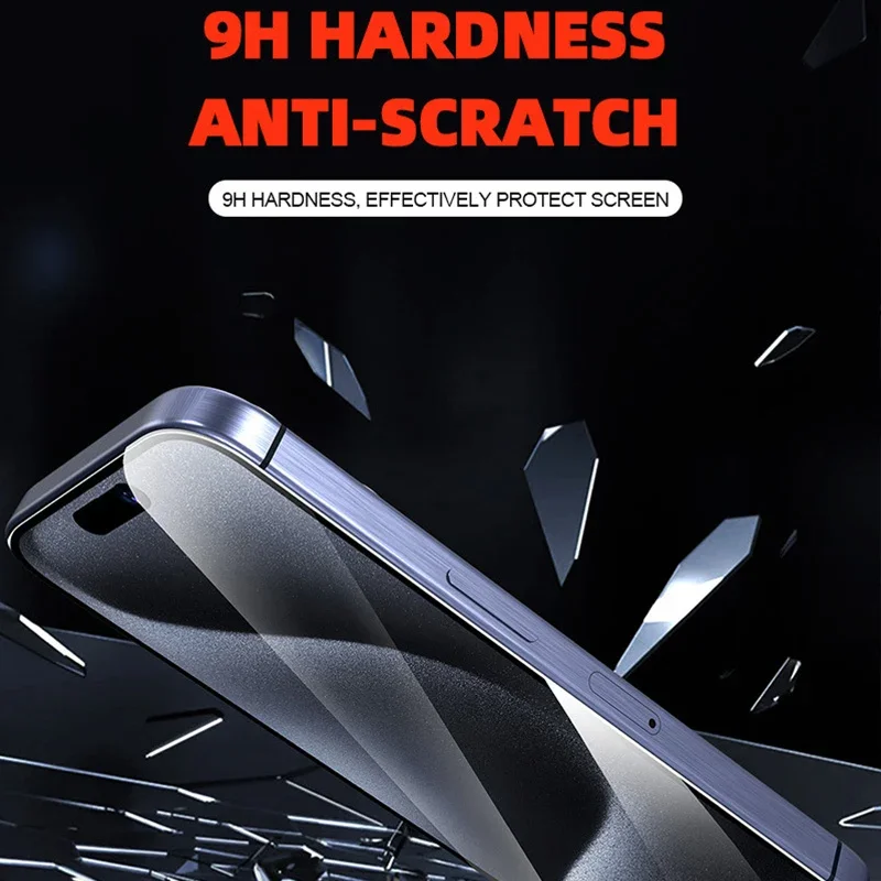 HOCE 8K Full Cover Screen Protector For iPhone 16 Pro Max 15 14 13 12 Pro Privacy Tempered Glass Anti Spy Film Deliver Mount Aid - Image 5