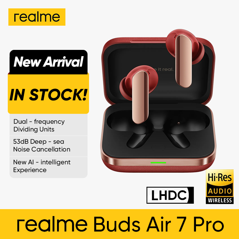 [World Premiere] realme Buds Air 7 pro 53dB Deep-sea Noise Cancellation AI Simultaneous Interpretation LHDC 5.0 Bluetooth 5.4