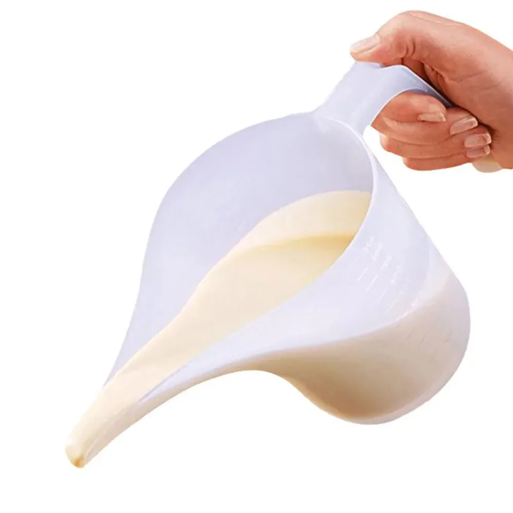 1000ML Tip Mouth Measuring Cups Plastic Graduated Funnel Pitcher Jug Long Spout Liquid Container Kitchen Measuring Tool 2023 New