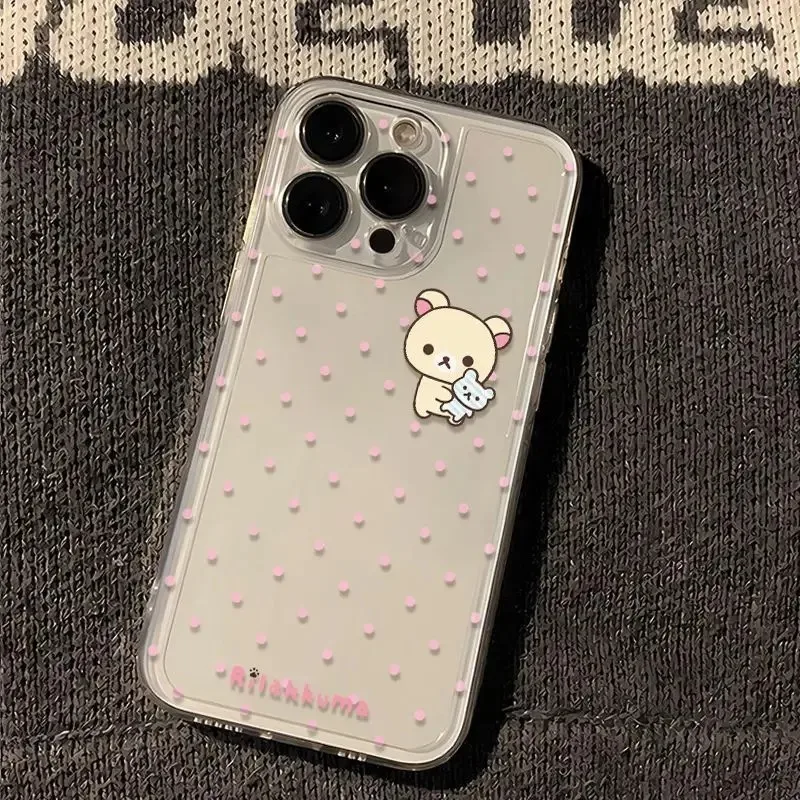 Cute Rilakkuma Bear Full Screen Phone Case