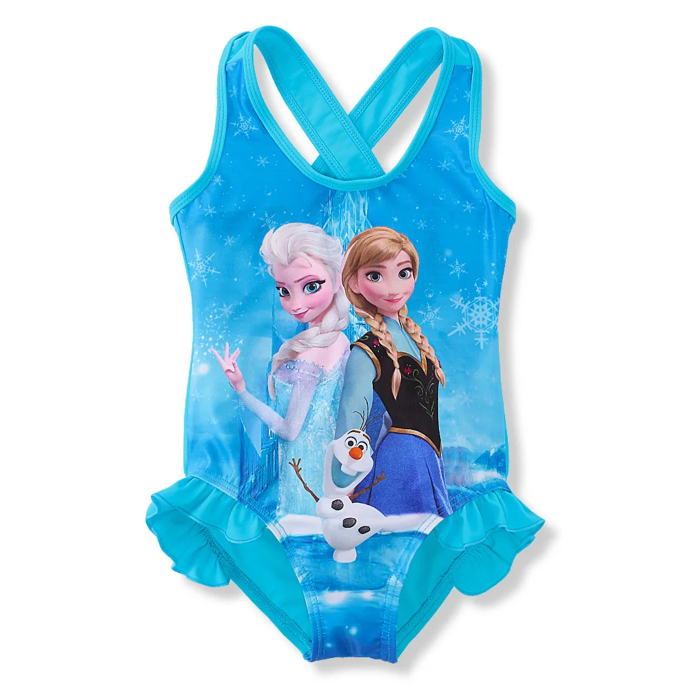 Baby-Girl-Swimsuit-One-Piece-Children-Swimwear-Princess-Frozen-Anna ...