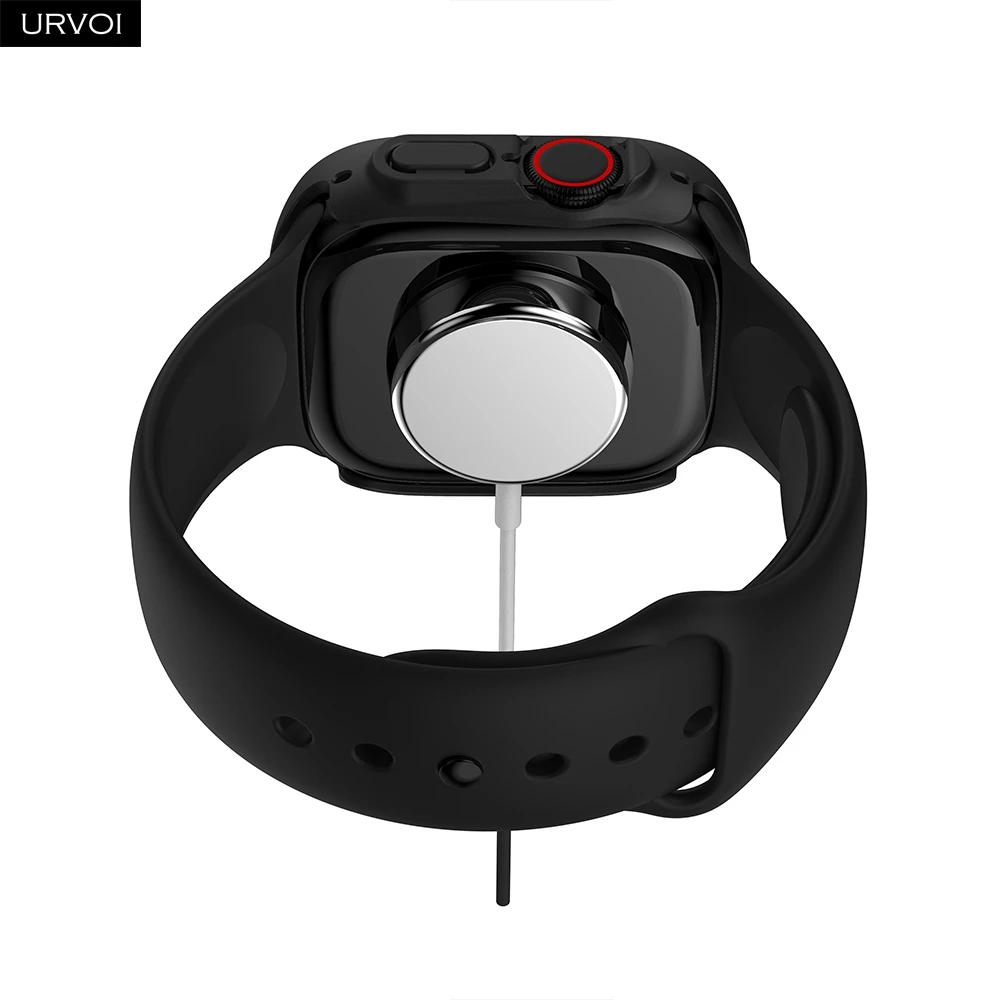 Watch Accessories, Apple Watch Screen Protector Case, PC+Tempered Glass Cover for Apple Watch ultra 1 2