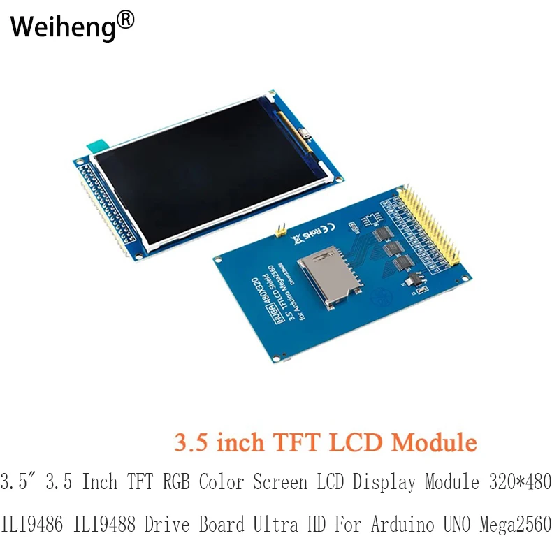 

3.5 3.5 Inch TFT RGB Color Screen LCD Display Module 320480 ILI9486 ILI9488 Drive Board Ultra HD For Arduino UNO Mega2560
